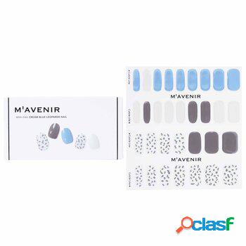 Mavenir Nail Sticker - # Cream Blue Leopardo Nail 32pcs