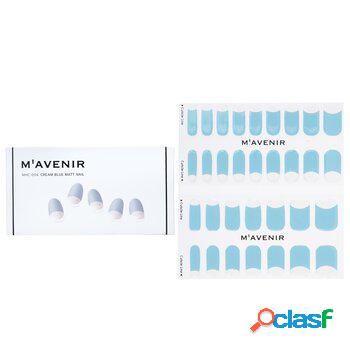 Mavenir Nail Sticker - # Cream Blue Matt Nail 32pcs