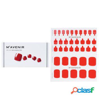 Mavenir Nail Sticker - # Red Sangria Pedi 36pcs