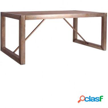 Mesa comedor rectangular estilo industrial