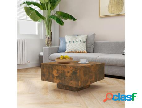 Mesa de Centro VIDAXL (Marrón - Madera Contrachapada - 60 x