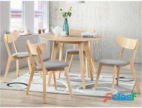 Mesa de Comedor VENTE UNIQUE Odile (Beige - Madera - 75 x