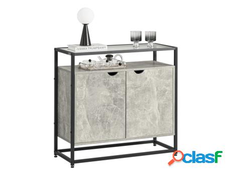 Mesa de Consola SOBUY FSB55-HG Mesa de Cristal Templado