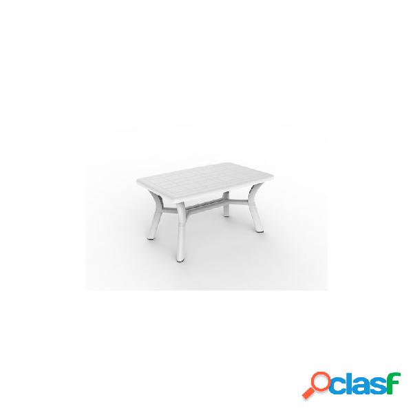 Mesa jardin rectangular 140 x 90 cm tulipan blanca