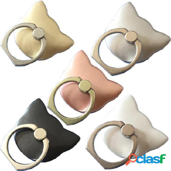 Metal cat head ring mobile phone holder, high-quality