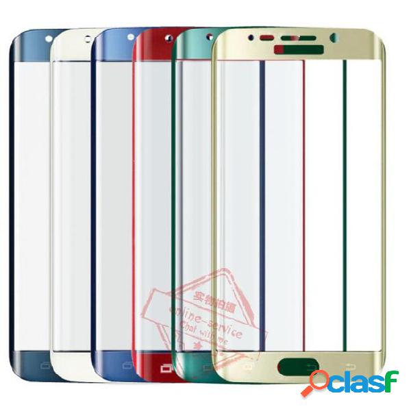 Metal plating s6 edge screen 3d protector full cover curved