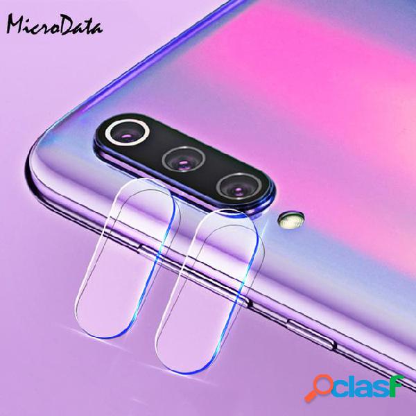 Microdata 2pcs clear back camera lens tempered glass for