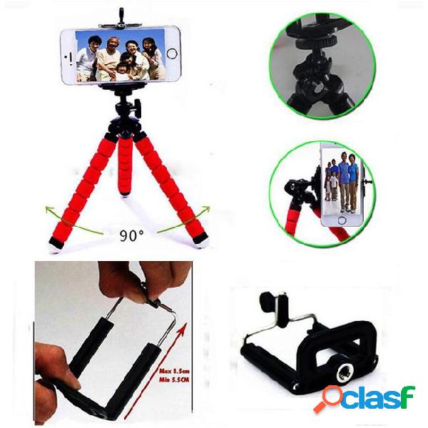 Mini flexible camera phone holder flexible octopus tripod