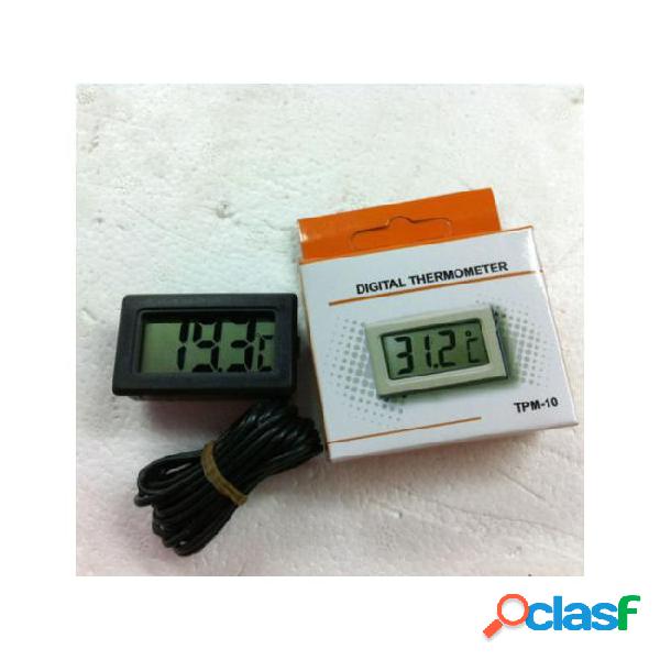 Mini thermometer small digital lcd combo sensor wired