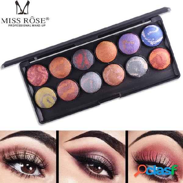 Miss rose 12-color 3d baked powder eyeshadow palette