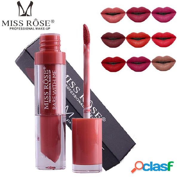 Miss rose 12 colors brand lipstick liquid lip-stick long