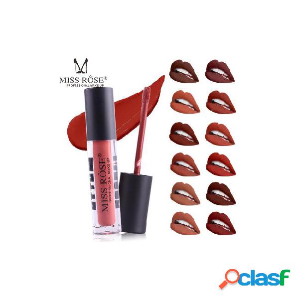 Miss rose 12 colors waterproof velvet makeupmatte liquid