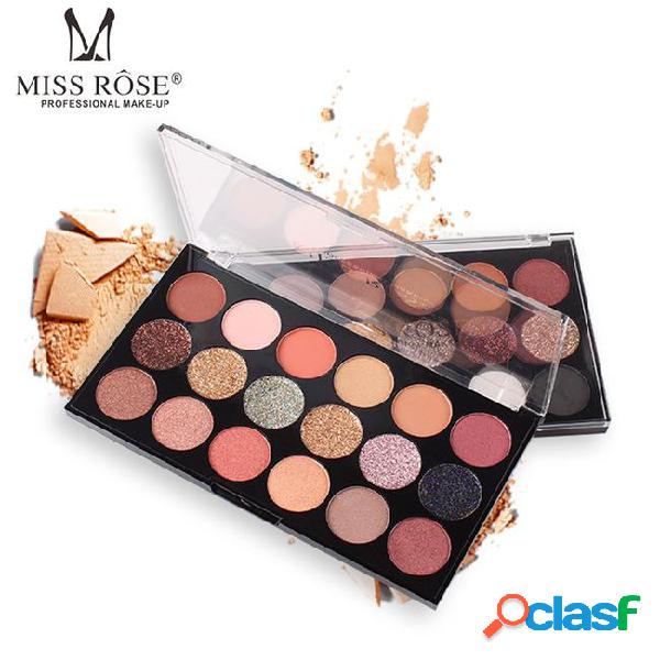 Miss rose 18colors eyeshadow palette 6 color glitter powder