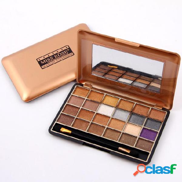 Miss rose 24 colors shimmer eyeshadow palette professional