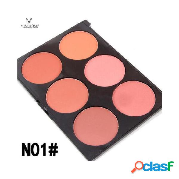 Miss rose 6 colors blush makeup cosmetic natural lasting