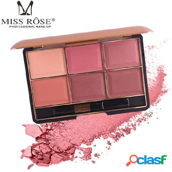 Miss rose brand 6 colors blush makeup cosmetic natural