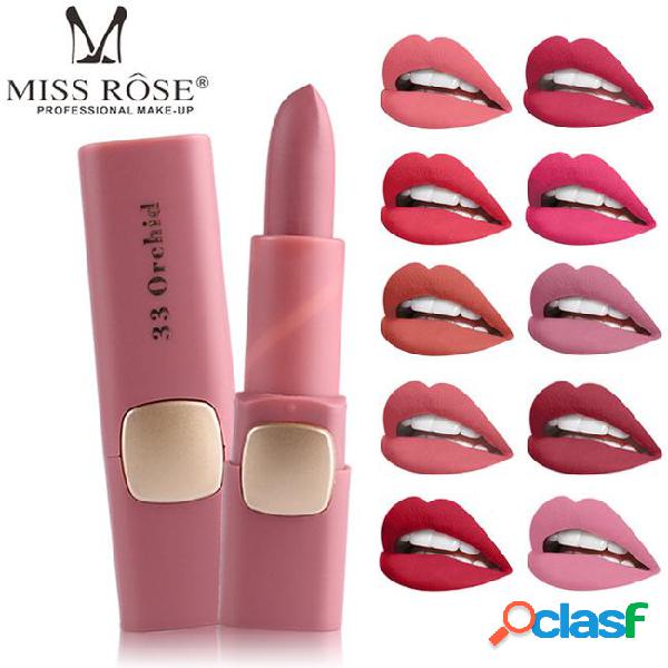 Miss rose brand matte lipstick waterproof lips easy to wear
