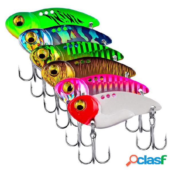 Mixed 6 color 5g/8g/14g/20g vib spoons fishing hooks