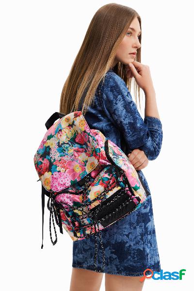 Mochila grande floral - RED - U