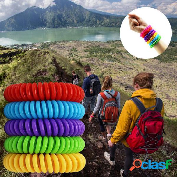 Mosquito repellent bracelet stretchable elastic coil spiral