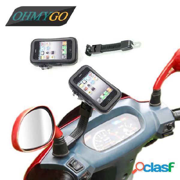 Motorcycle phone holder rearview mirror mount mobile phone