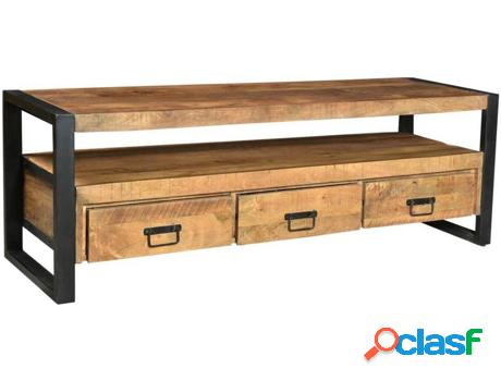 Mueble de TV VENTE UNIQUE (Beige - Madera - 50 x 150 x 45