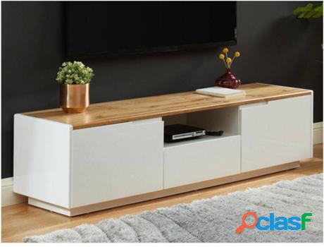 Mueble de TV VENTE UNIQUE (Beis, Blanco - Madera - 40x160x40