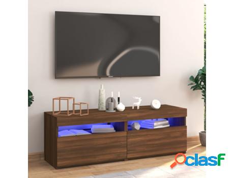 Mueble de TV VIDAXL (Marrón - Madera Contrachapada - 120 x