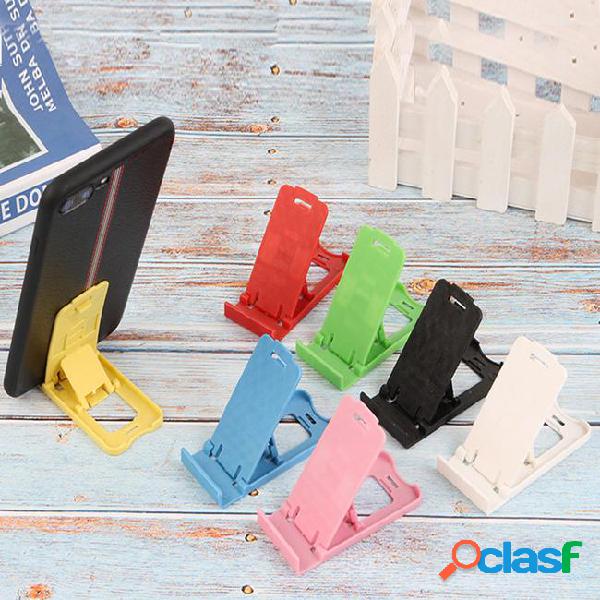 Multi-angle adjustable plastic cell phone holder foldable