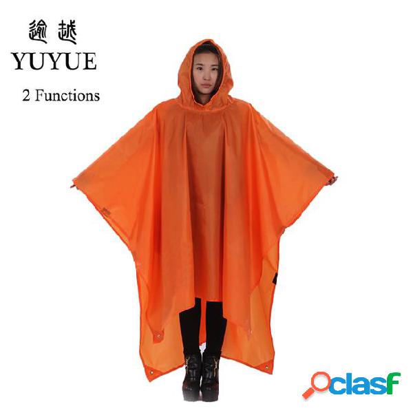 Multi function customized poncho for outdoor camping hiking