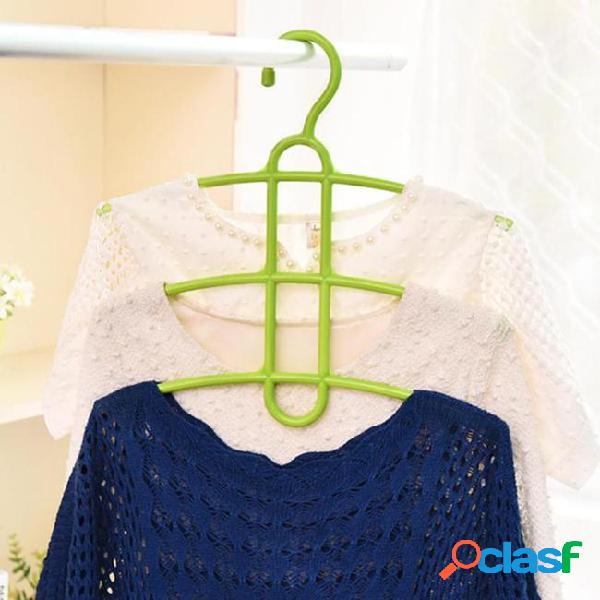 Multi layers clothes hanger fishbone type clothing towel