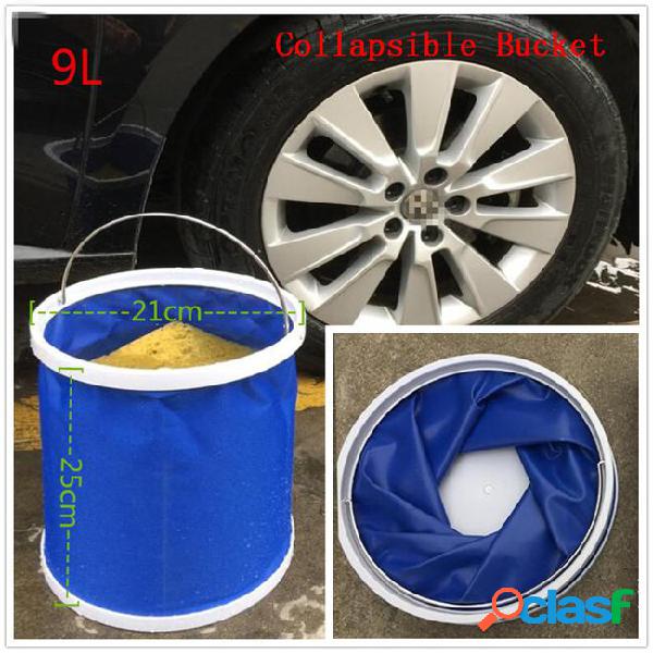 Multifunction collapsible bucket by compact portable folding