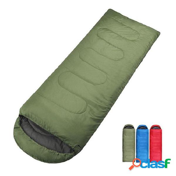 Multifuntional outdoor envelope hooded camping warm water