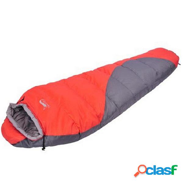 Mummy type down sleeping bag hiking camping traveling