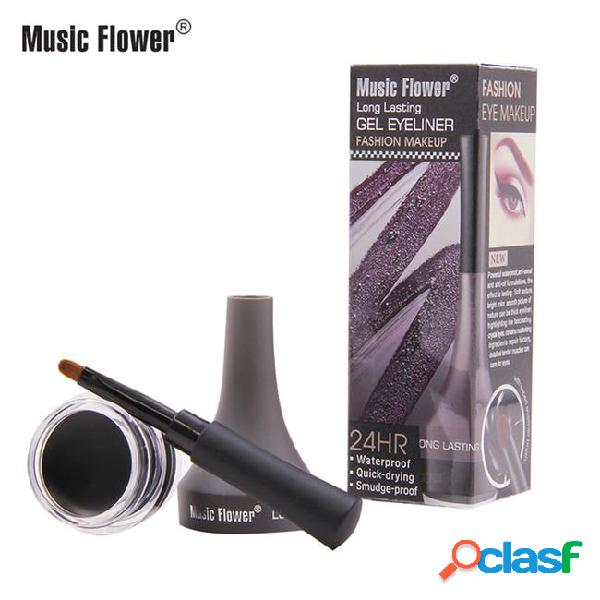Music flower 5 color waterproof eyeliner gel quick dry