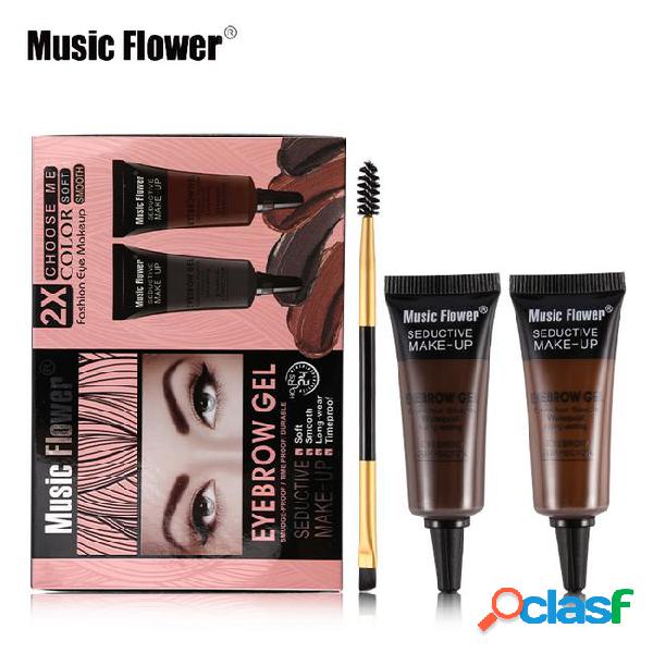 Music flower brand 2 colors eyebrow cream + blush mascara