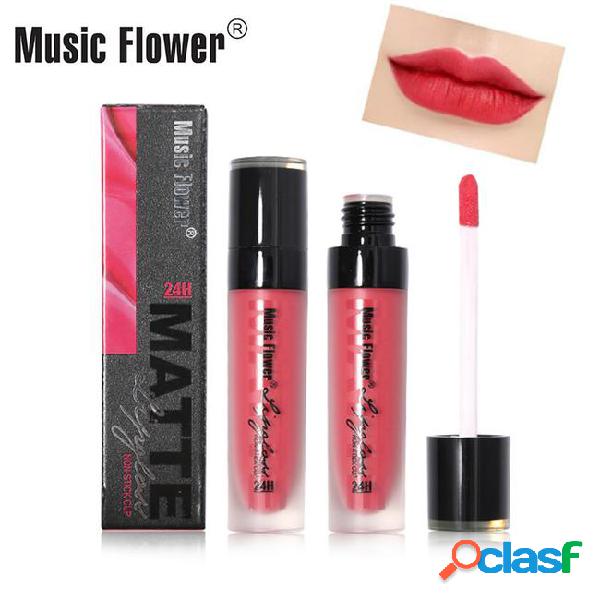 Music flower long lasting lip gloss matte lipstic korean