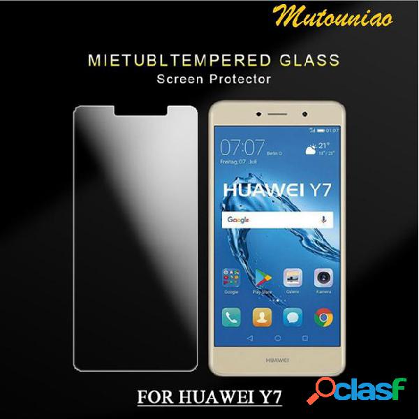 Mutouniao clear tempered glass for huawei y7 9h tempered