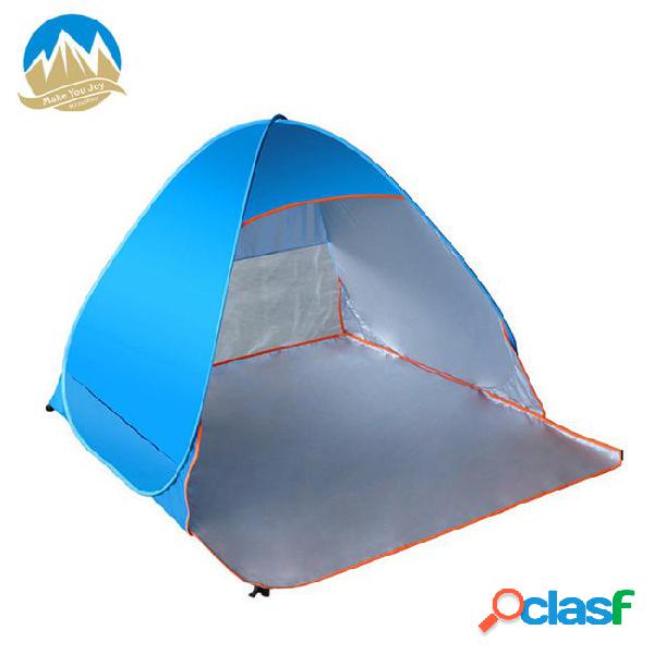 Myj automatic quick open beach tent 2 persons instant pop up