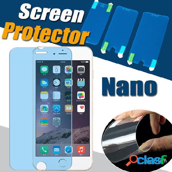 Nano anti shock soft screen protector clear explosion proof