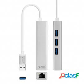 Nanocable Conversor Usb 3.0 A Ethernet Gigabit + 3xusb 3.0,