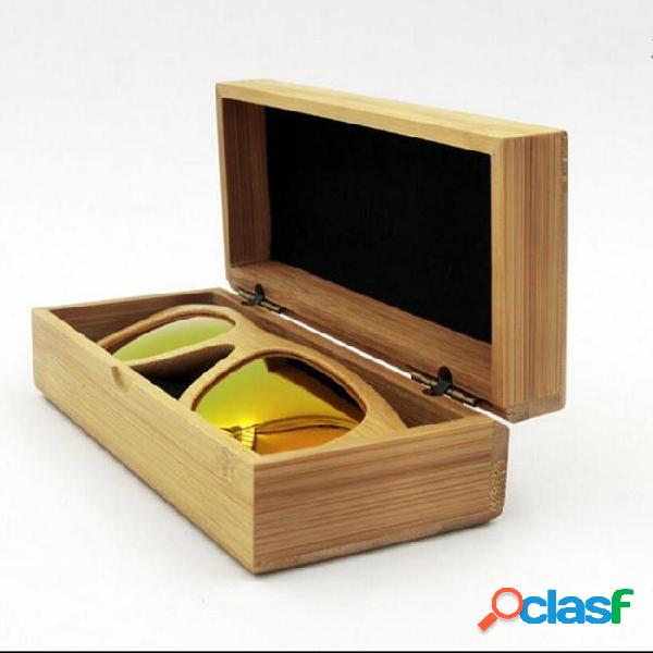 Natural handmade vintage bamboo sunglasses wood wooden frame
