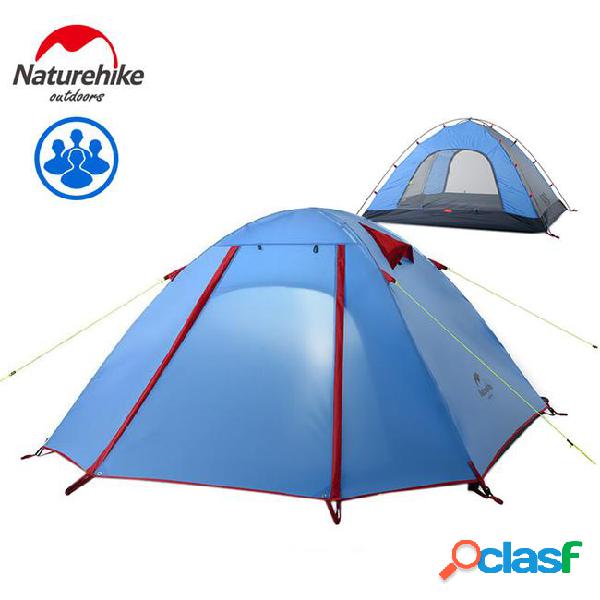 Naturehike 2-4 person outdoor camping tent double layer in