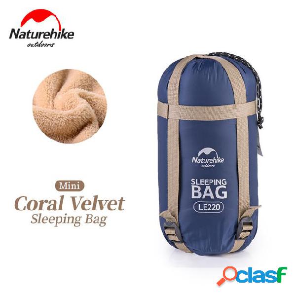 Naturehike coral velvet envelope sleeping bag ultralight for