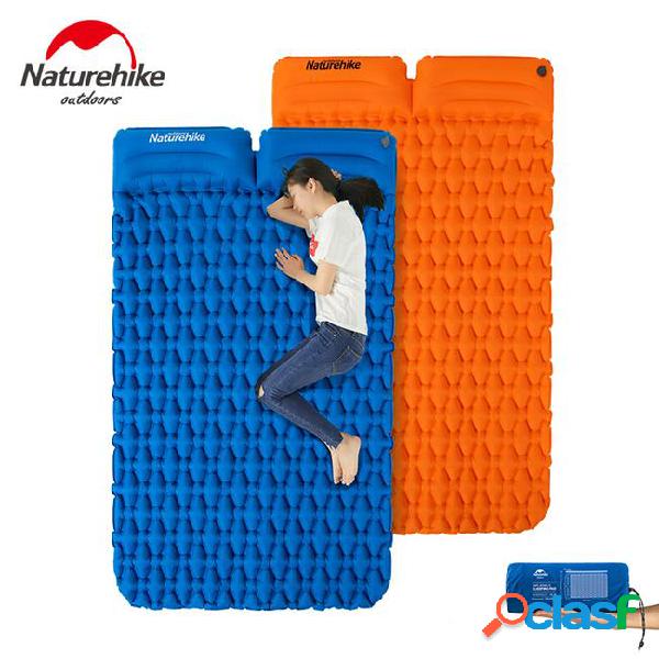 Naturehike inflatable double mat with pillow outdoor camping