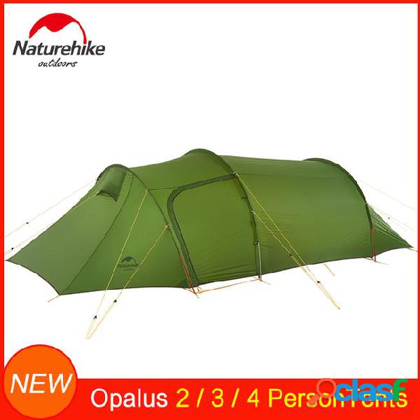 Naturehike opalus tunnel tent for 2/3/4 persons waterproof