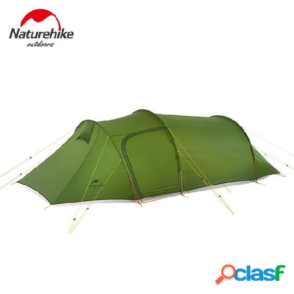 Naturehike outdoor 3 person camping tent ultralight tunnel