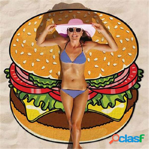 New 2018 women 1.5m blanket beach mat round general outdoor