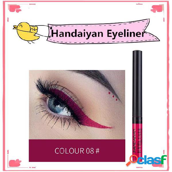 New arrival handaiyan liquid matte eyeliners 12 colors