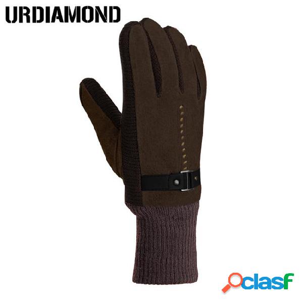 New arrival winter gloves women men knitted thick gloves